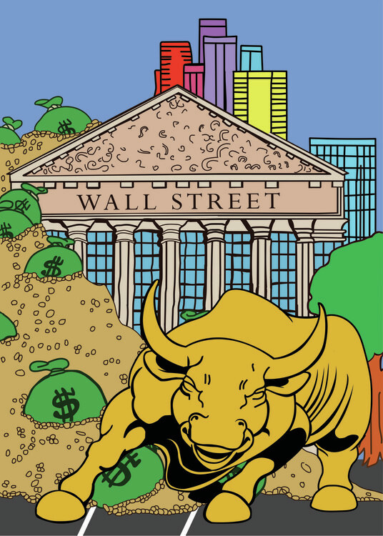 Poster Wallstreet Bull
