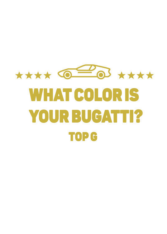 Poster What color is your bugatti