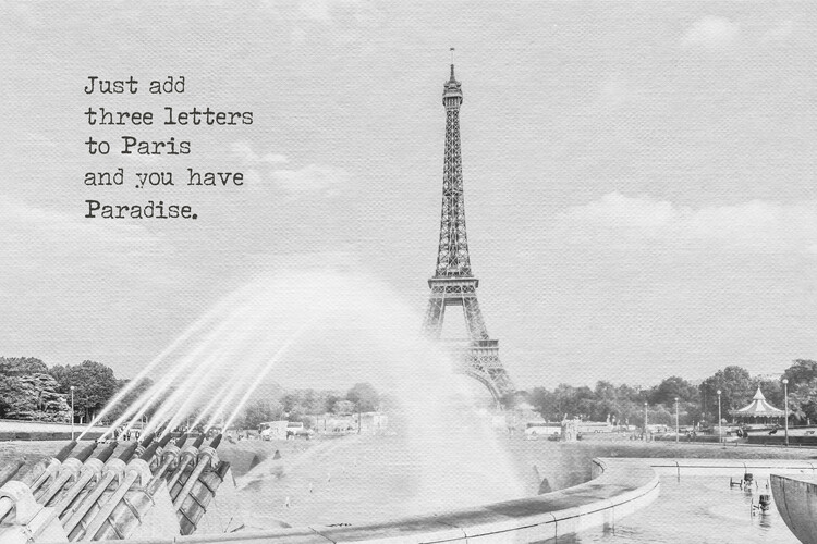 Juliste Paradise - Paris Eiffel Tower