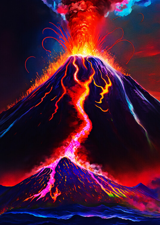 Poster volcano