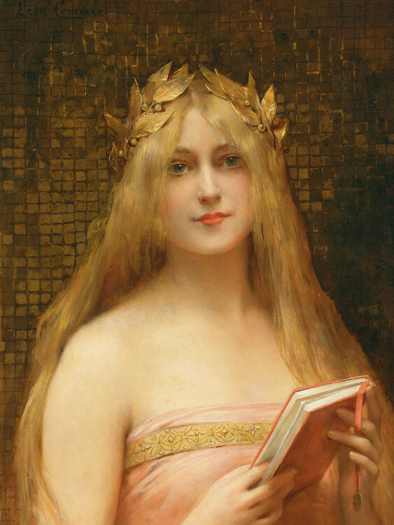 Póster Classic Beauty (Female Gold Portrait) -  Léon François Comer