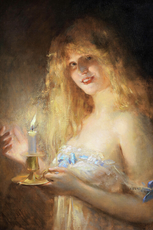 Poster Off to bed (Female Portrait) -  Léon François Comerre