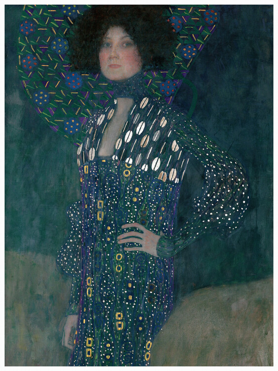 Levně Plakát, Obraz - Portrait of Emilie Flöge (1902), Gustav Klimt, 30 × 40 cm