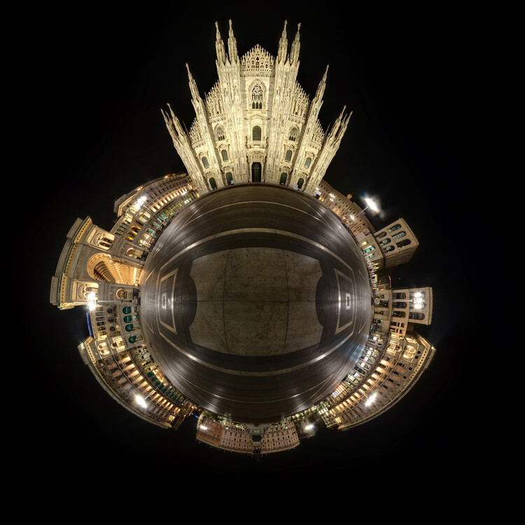 Poster Piazza del Duomo Cathedral , 360, Milan, Italy