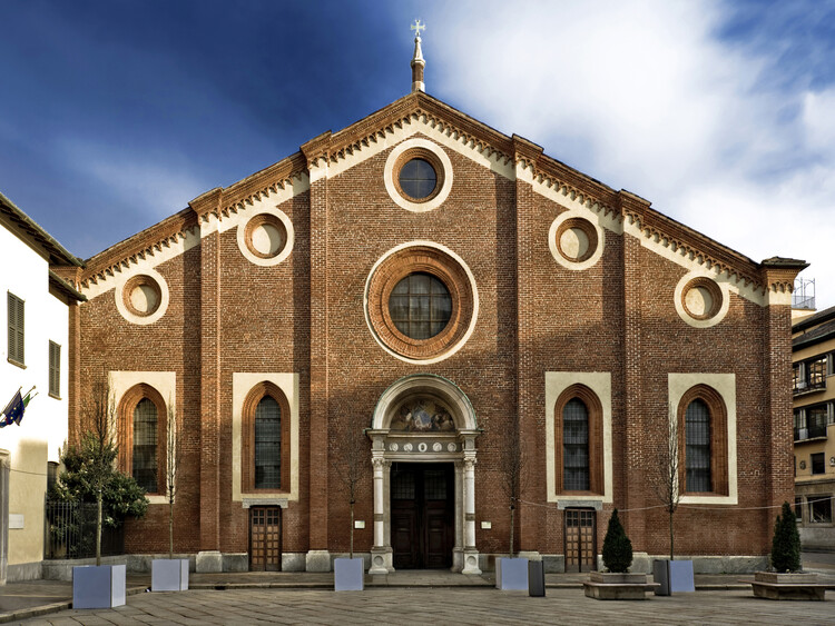Poster Santa Maria Delle Grazie Church, in Milan, Italy