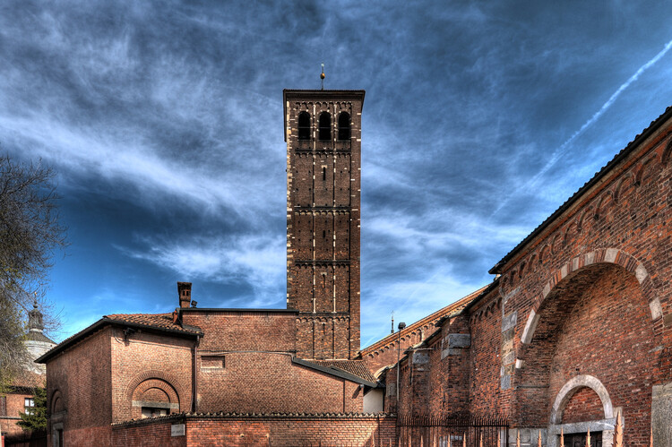Poster Basilica di sant'Ambrogio, church, Milan, Italy