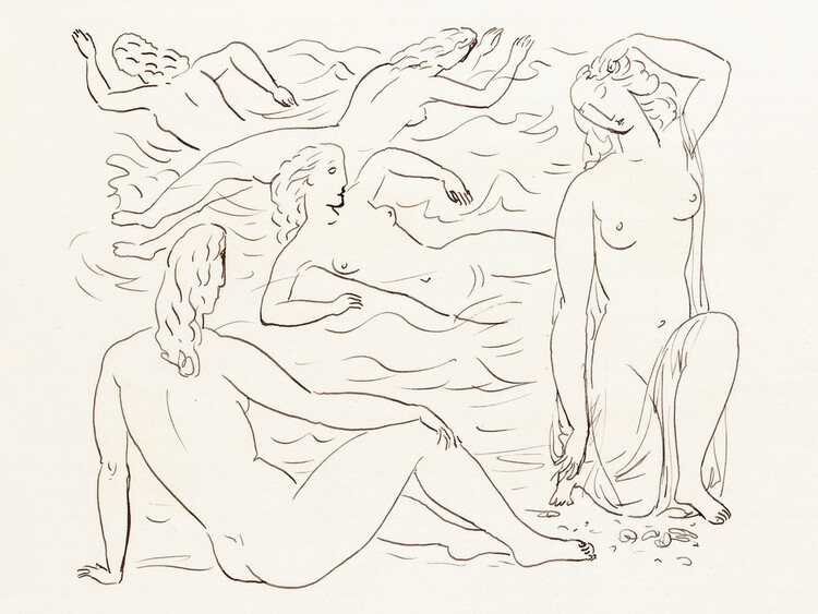 Плакат Women at the Beach
