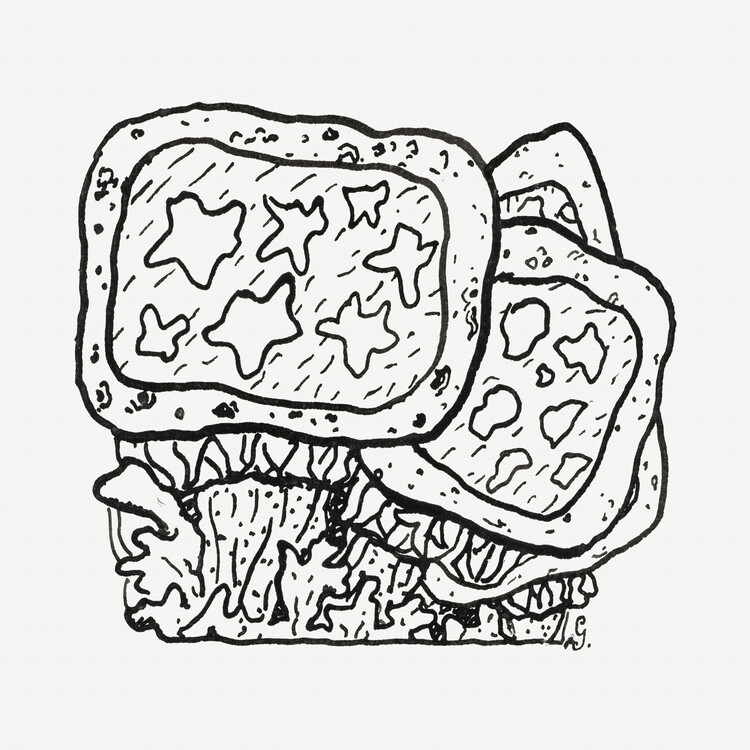 Poster The Plant (Retro Monochrome Graphic) - Leo Gestel