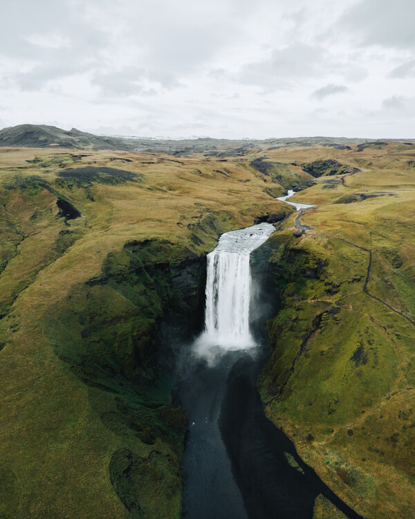 Poster Skogafoss waterfall