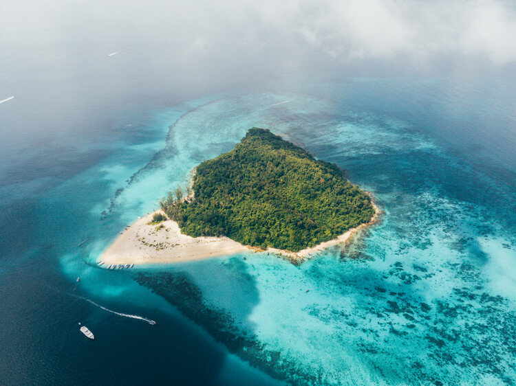 Plakat Bamboo Island Landscape