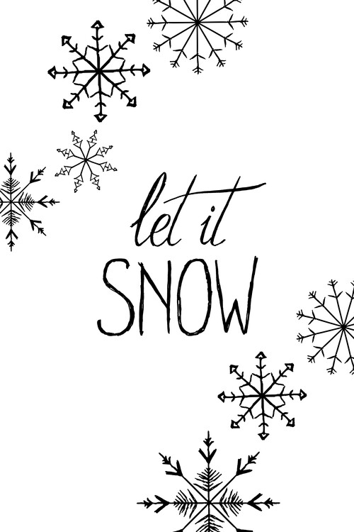 Плакат Let it snow