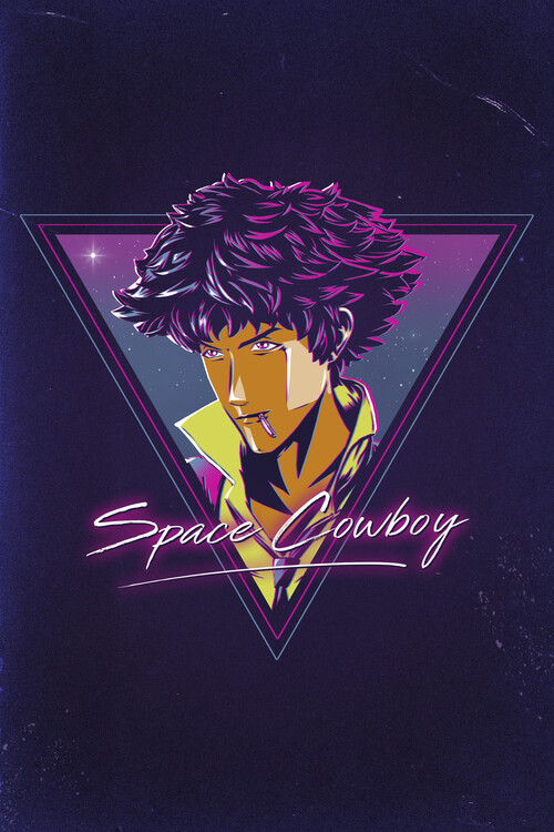 Canvas Print Cowboy in Retro