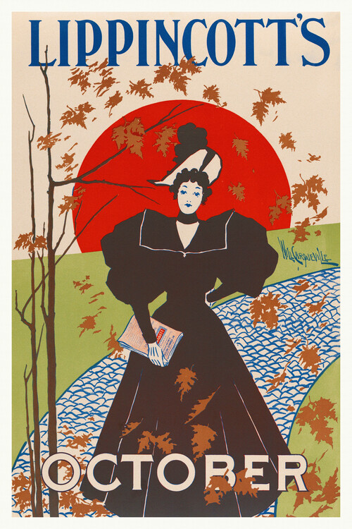 Canvas Print Lippincott's October Edition, 1895 - William Carqueville