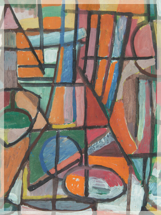 Poster Abstract Composition (Geometric Lines) - Sasza Blonder