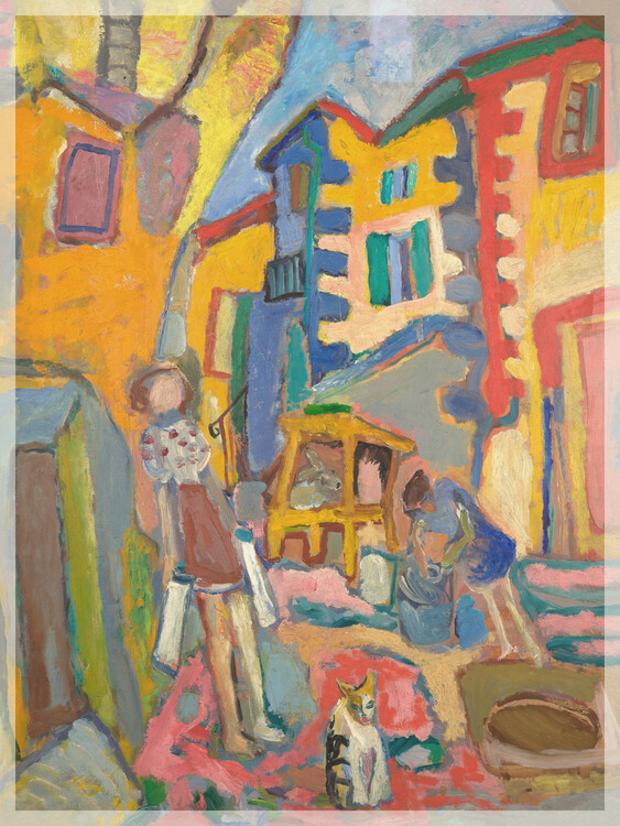 Poster The Village (Abstract Retro Town) - Sasza Blonder