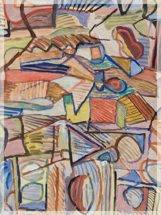 Poster Abstract Composition (Winter Tones) - Sasza Blonder