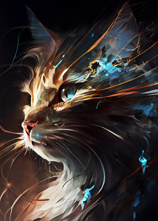 Poster Paint Cat