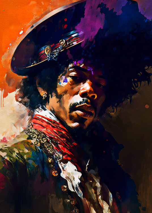 Canvas Print Paint Jimi