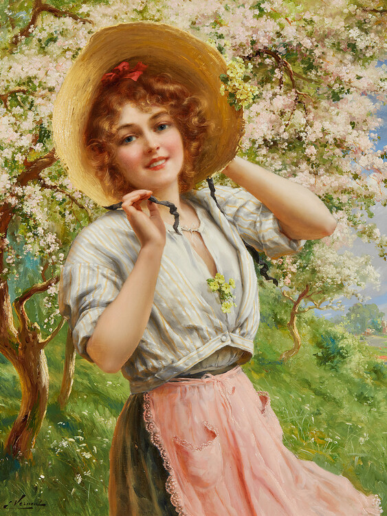 Levně Plakát, Obraz - Springtime, Emile Vernon, 30 × 40 cm