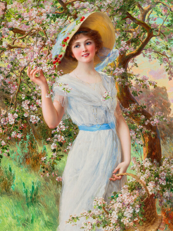 Levně Plakát, Obraz - Cherry Blossom, Emile Vernon, 30 × 40 cm