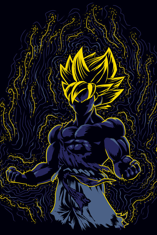 Obraz na płótnie Post-impressionist Saiyan