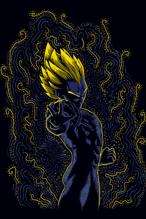 Plakat Post-impressionist Majin Saiyan