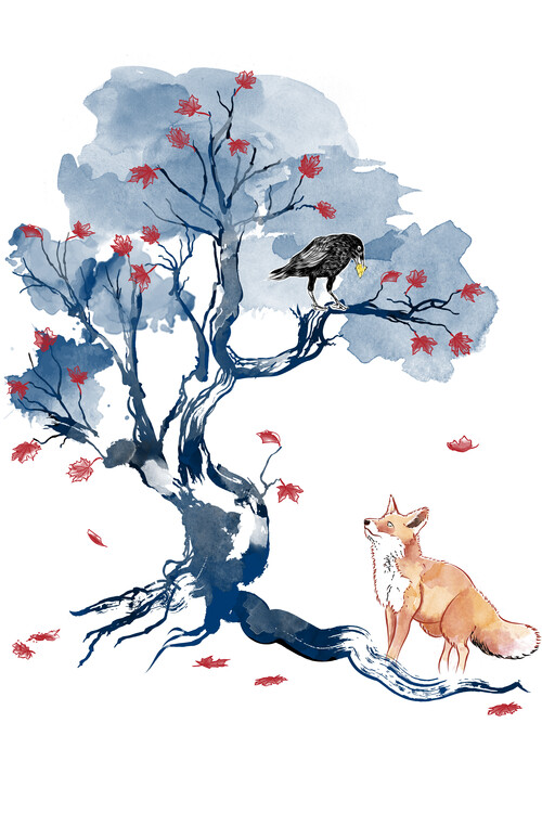 Poster The fox and the crow