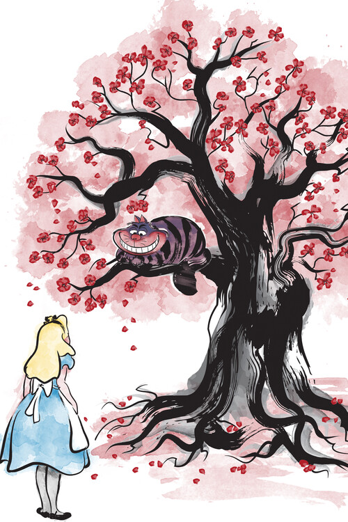 Poster The cheshire tree sumie