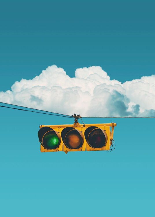 Poster Minimalistic Traffic Light