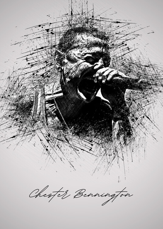 Poster C. Bennington Sketch
