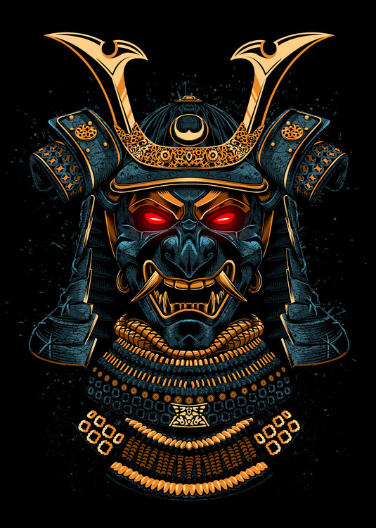 Póster Golden Samurai Mask