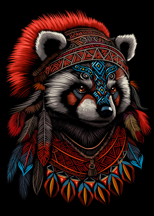 Póster Indian red panda