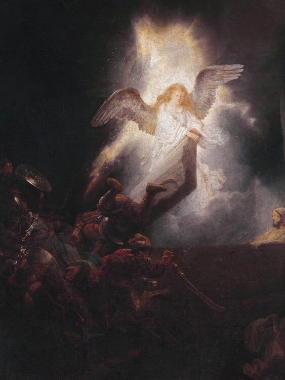Poster The Resurrection (Portrait of an Angel) - Rembrandt