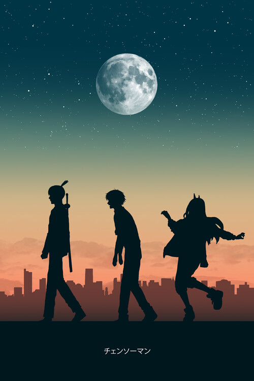 Poster Devil hunters under the moon