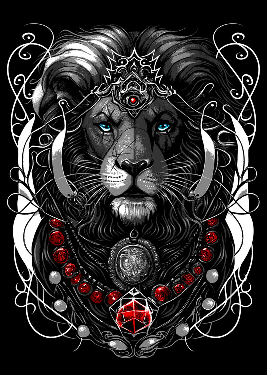 Póster Lion modernist