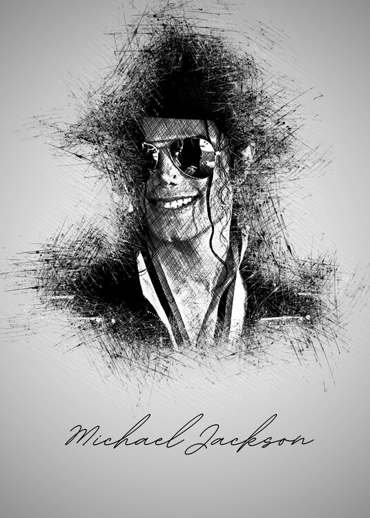 Poster Michael J Sketch