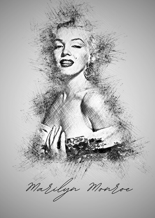 Poster Marilyn M. Sketch