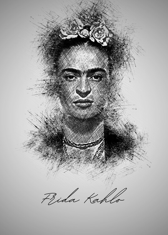 Poster F. Kahlo Sketch
