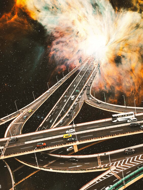 Poster Space Highway