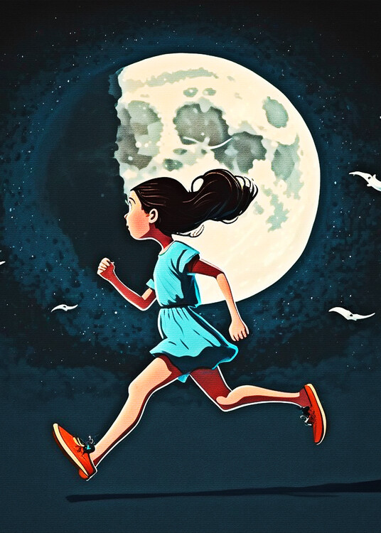 Poster the girl who chased the moon