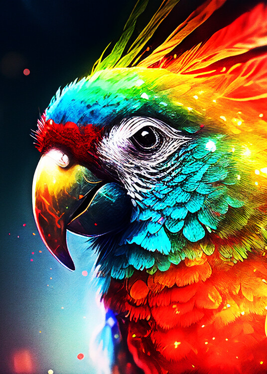 Poster Full color Parrot