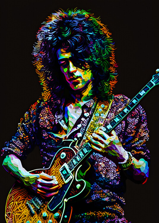 Плакат Paint Guitarist