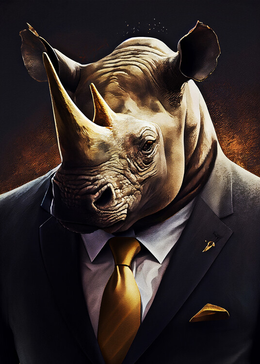 Poster Rhinoceros Fashion