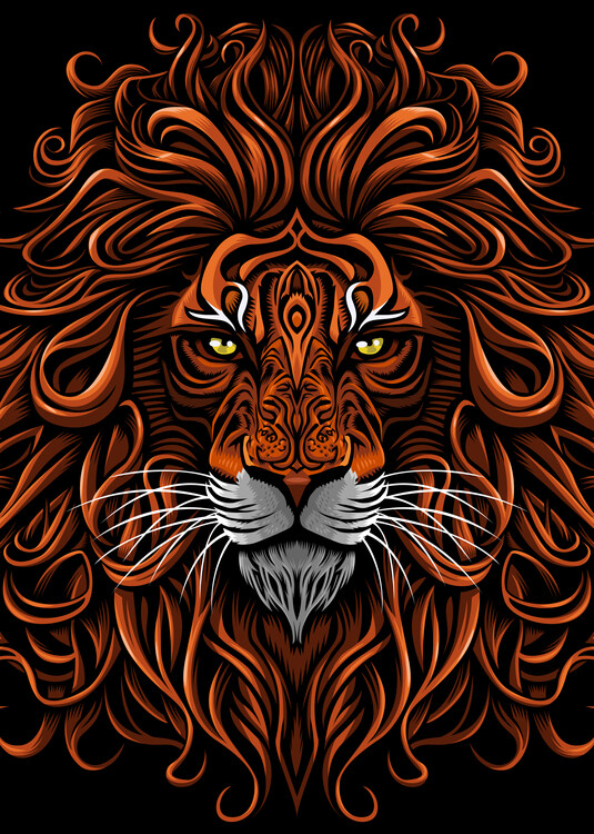 Póster Leon's modernist mane