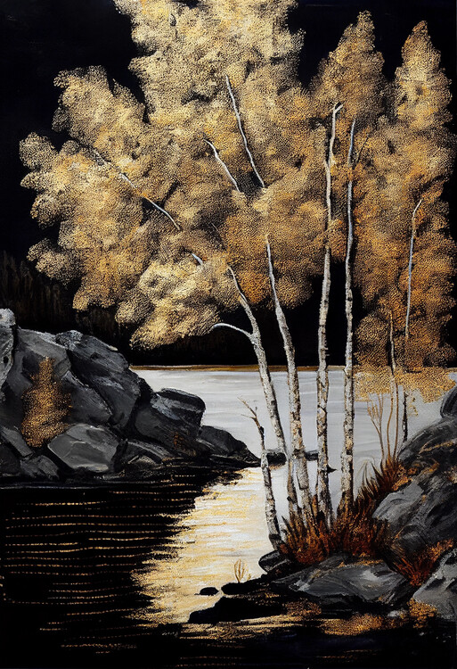 Tablou pe pânză Golden Tree