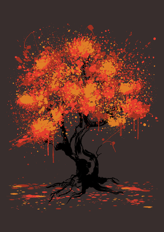 Плакат Autumn tree
