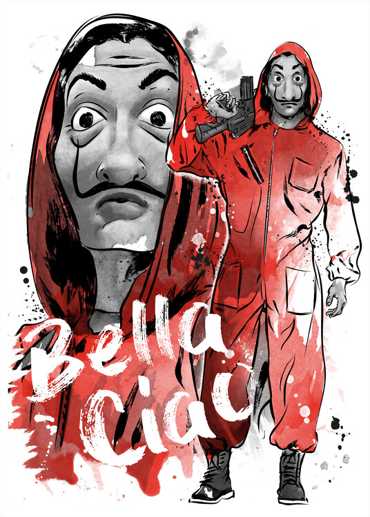 Canvas Print Bella ciao sumi e