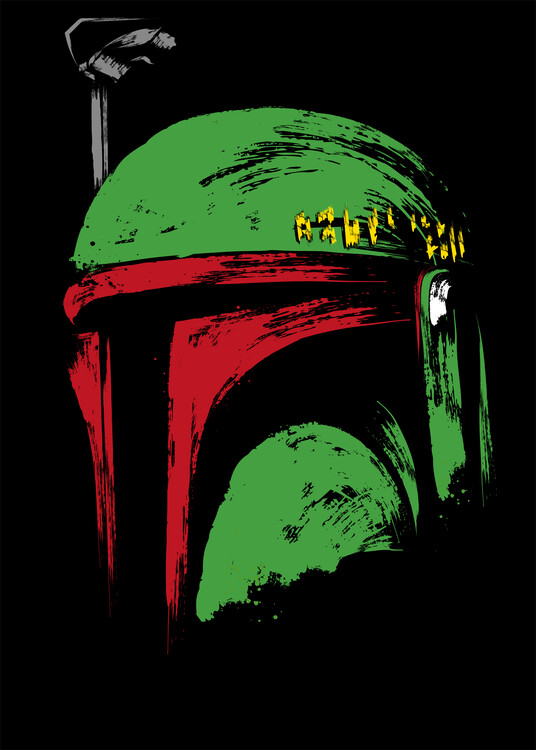 Canvas Print Bounty hunter helmet