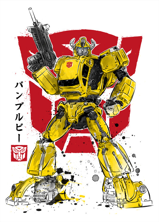 Poster Bumble sumi e