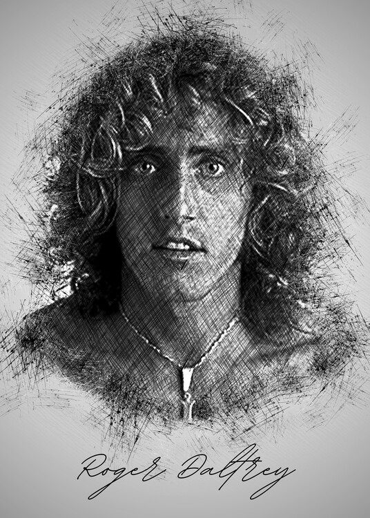 Poster R. Daltrey Sketch